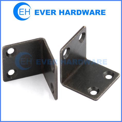 bulk black metal angle brackets|black angle iron with holes.